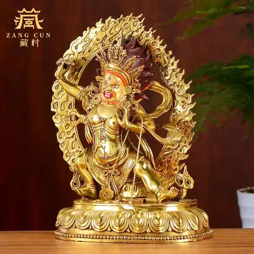 十寸供奉居家用品藏传佛教铜鎏佛像金刚摆件摆件