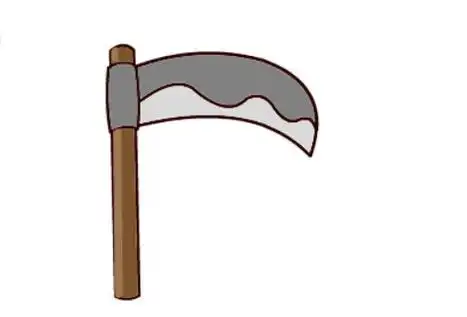 笔画镰刀的画法镰刀简笔画生活用品简笔画二年级农具简笔画如何画镰刀