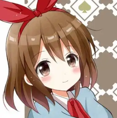 短发女生萌系蝴蝶结二次元动漫头像