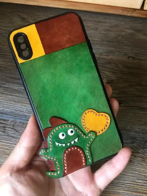 diy自制手机壳牛皮材料