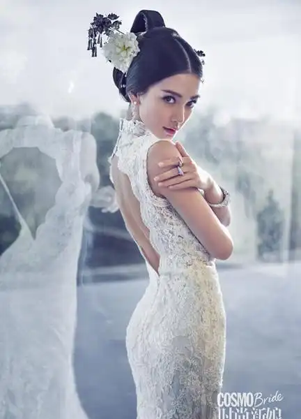 angelababy大婚穿什么婚纱?
