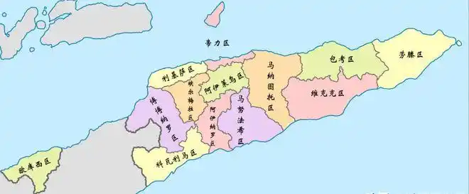 东帝汶面积多达15万平方公里却没有省国家直接管辖13个县