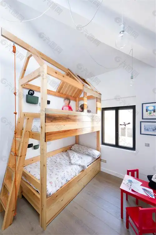 现代简约学生卧室设计图