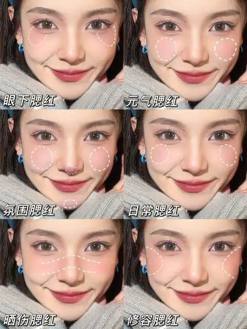61566种日常腮红画法!新手必看腮红教程进来学