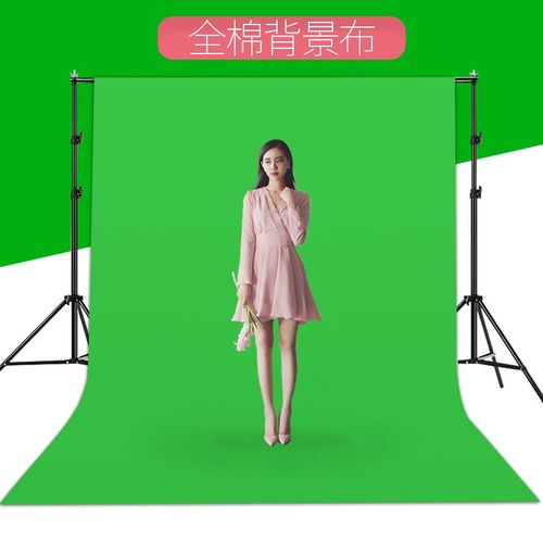 补光灯摄影棚拍照背景纯色绿布背景套装摄影器材道具 绿色 1