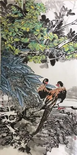 人生如荷天地宽--著名画家张英爱国画作品赏析