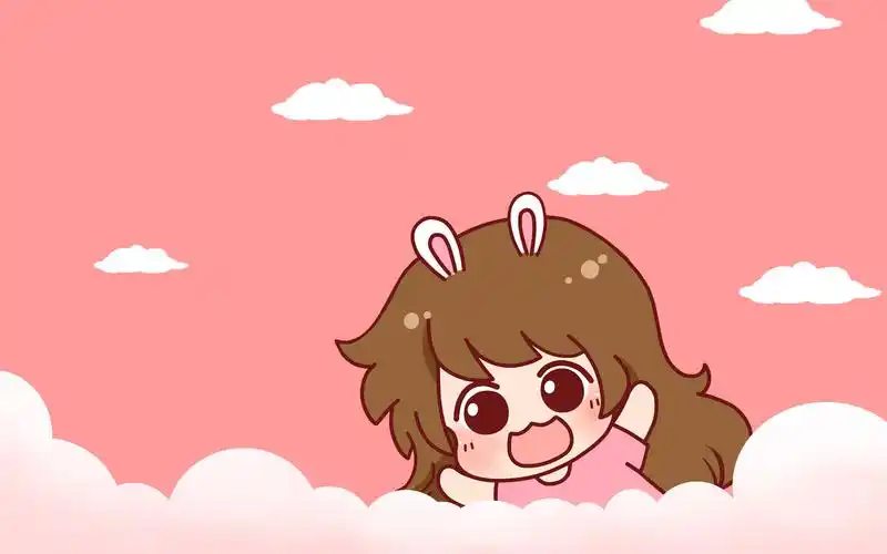 粉色卡通少女高清壁纸,粉色卡通少女电脑壁纸,粉色卡通少女桌面壁纸