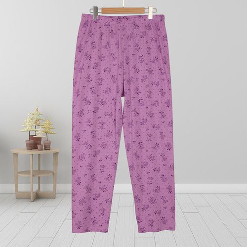 春秋加肥加大码中老年女士纯棉家居裤全棉老太太宽松线裤妈妈秋裤