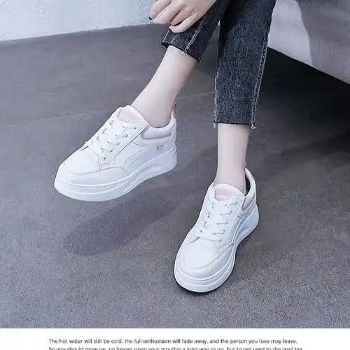 百搭配裙子穿休闲运动板鞋女鞋女4cm厚底2024春秋季回力瑞小白鞋