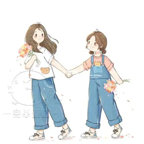 客单展示   #头像约稿  #头像约稿  #女生头像  #姐妹头像  #卡通