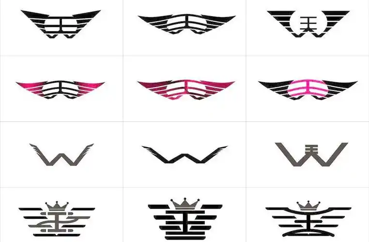 本次平面广告                        作品主题是王字logo设计图片