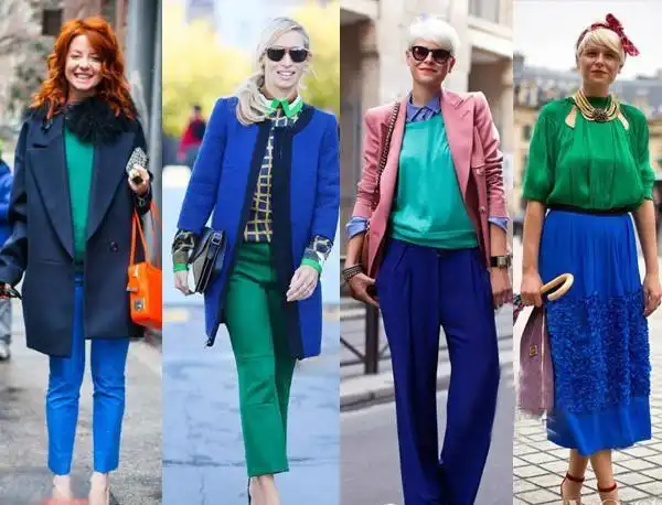 姑娘最适合的颜色,当然蓝色又是一种中间色,所以最容易与各种色彩搭配