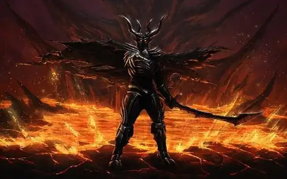 邪恶,魔鬼,盔甲,艺术画