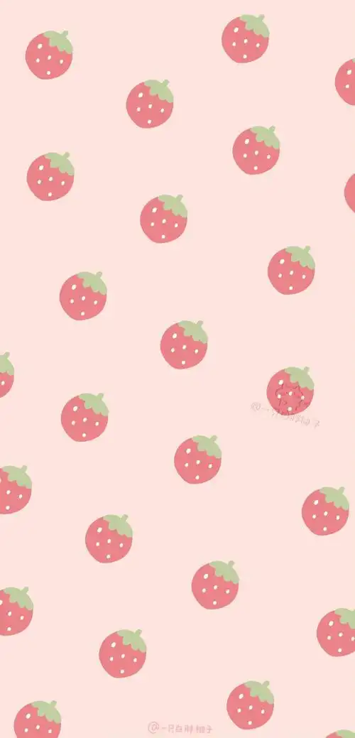 少女心手机壁纸 画师@一只白胖柚子