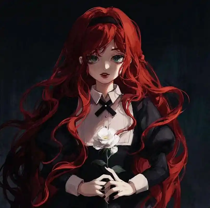 红色小姐姐动漫头像分享