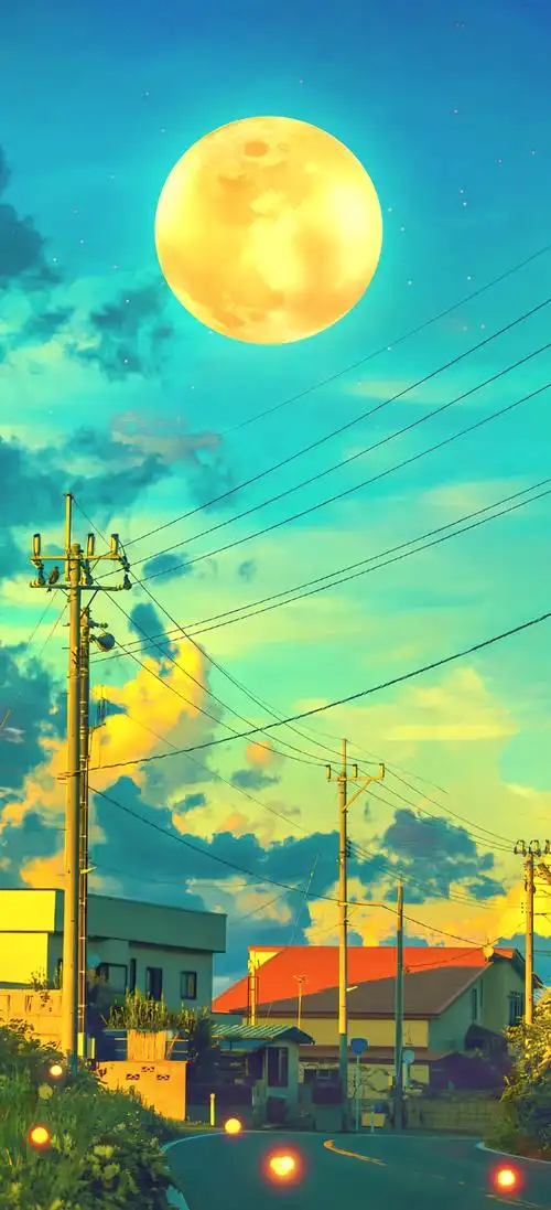 🌃复古动漫风日式街道壁纸🎨