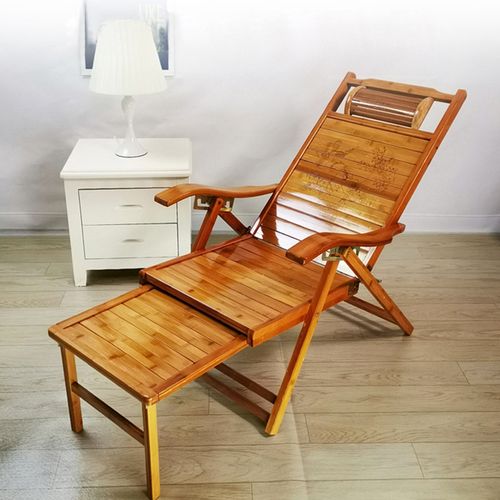 逍遥椅 多功能  绿萌躺椅折叠午休午睡床多功能阳台成人竹子椅家用