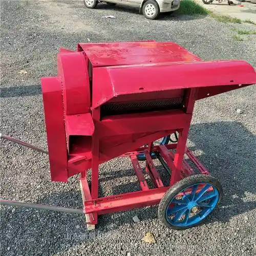 新晨小型家用打谷机 谷子高粱脱粒机 全喂入式小麦打粒机