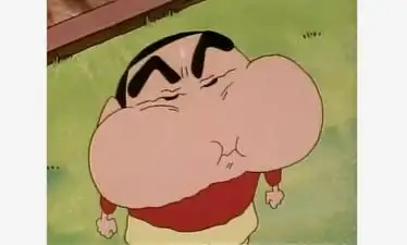 蜡笔小新十分生气,他将嘴巴鼓的非常大 第1集-儿童-动画片大全儿童教