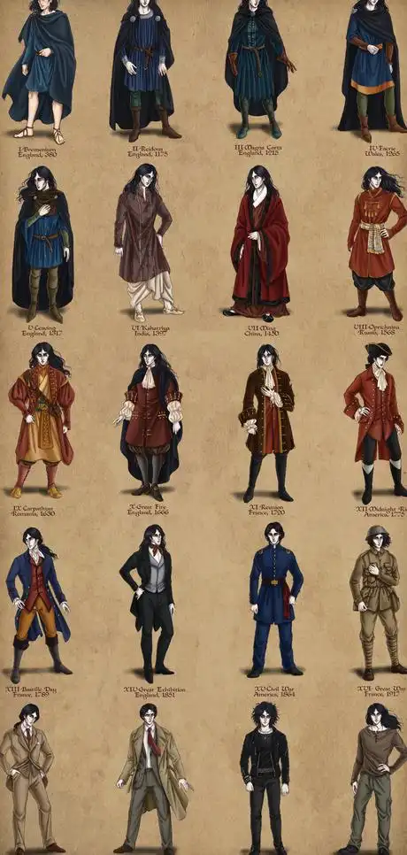 欧洲中世纪服饰2图片@北坤人素材