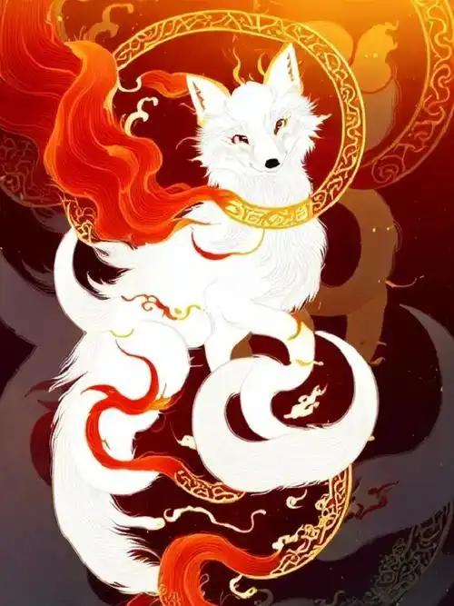 九尾白狐