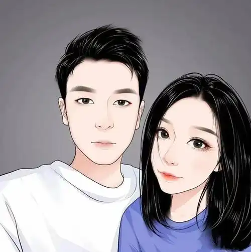 独一无二的情侣头像一对,一男一女cp图片