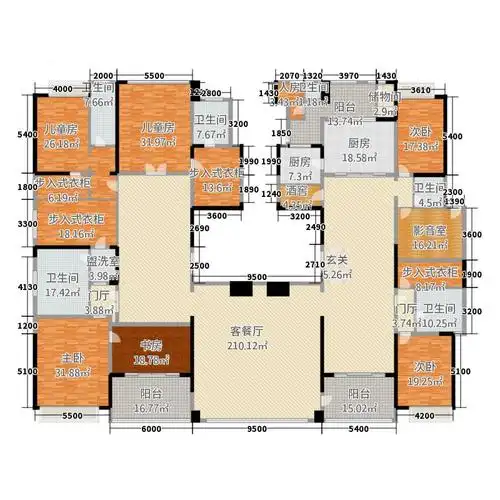 25㎡户型图户型图大全,装修户型图,户型图分析,户型图设计方案