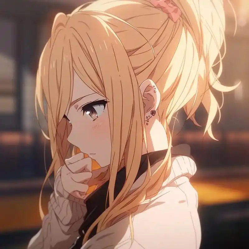 女生头像|动漫头像|黄色马尾96第三弹 你未必光芒万丈 但你温暖有关