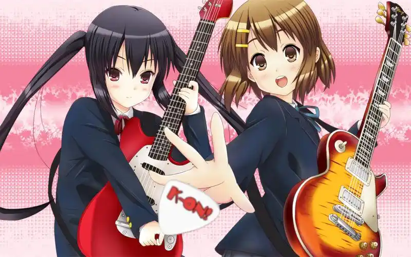 轻音少女可爱动漫吉他美女卡通女生图片桌面壁纸高清下载第二辑