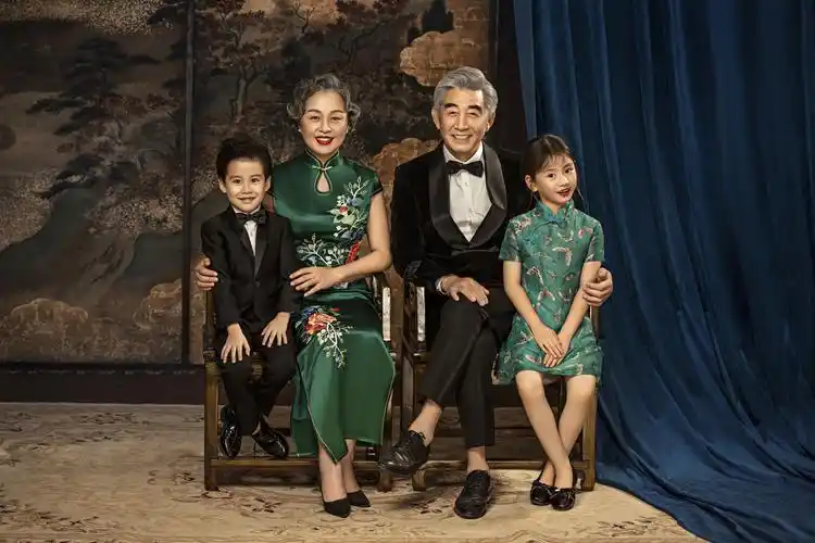 全家福写真摄影旗袍