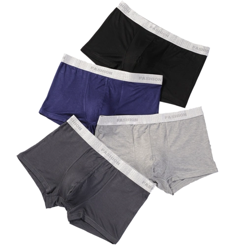 男士内裤男纯棉裆平角裤透气阴囊托莫代尔四角裤头青年学生个性骚