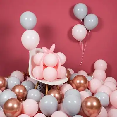 浪漫复古粉色气球国庆装饰结婚婚庆婚礼网红女孩生日派对场景布置