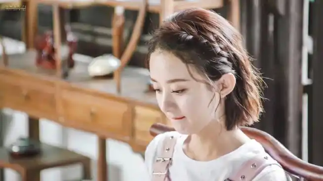 赵丽颖短发进组##赵丽颖