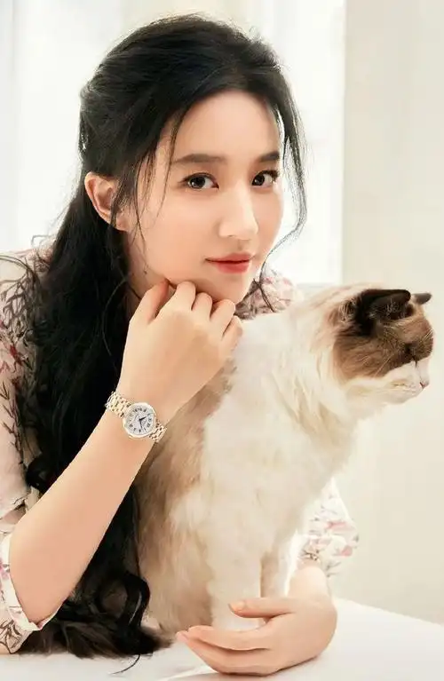 神仙姐姐刘亦菲长卷发休闲装清新靓丽