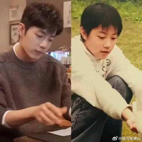 看了一组肖战小时候的照片,这眉眼,从小到大都没怎么变过[大笑]#肖战