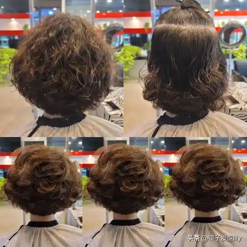 女人过了65 岁,发型就选短发纹理烫,特别显气质