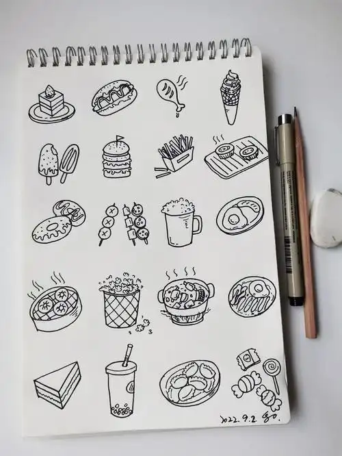 小吃  #美食  #简笔画  #简笔画教程  #画个简笔画  #画画  #画画档