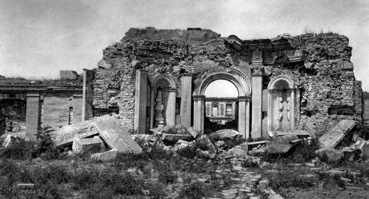 圆明园真实老照片,现在已经成为废墟和当年把它变为废墟的人