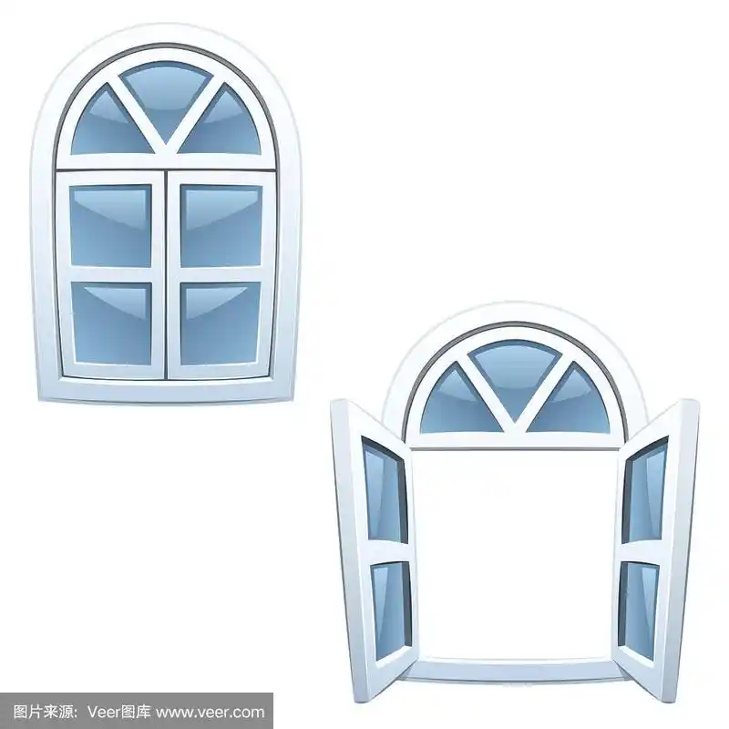 卡通的窗户