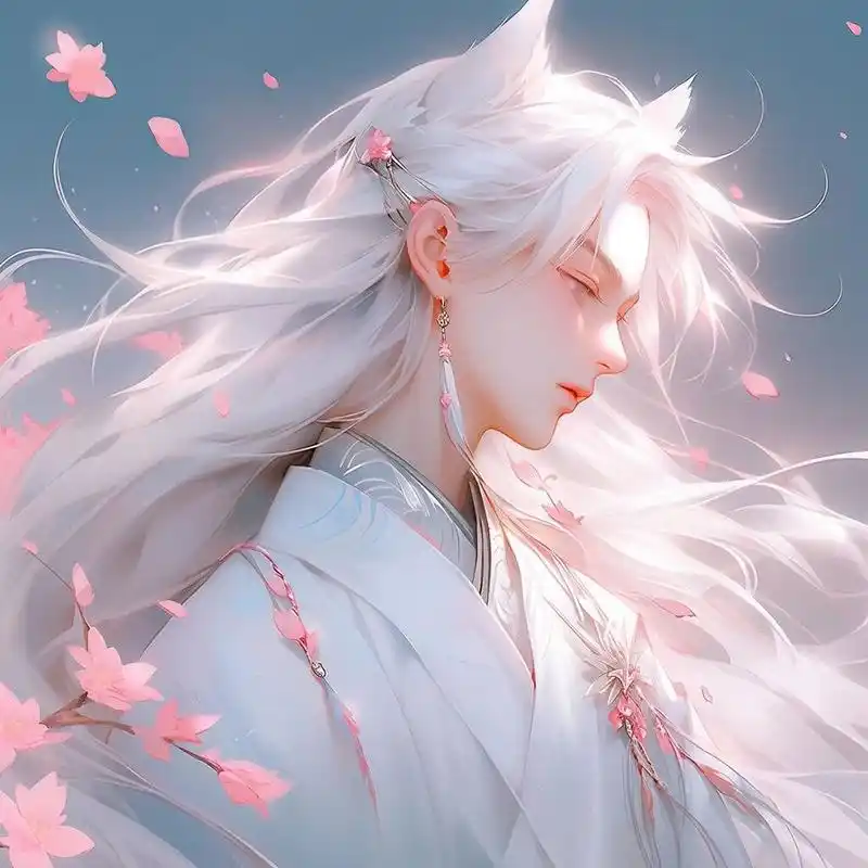 情侣头像|仙仙的狐狸02 这组狐狸耳恋人头像,不仅仙气十足,更带有