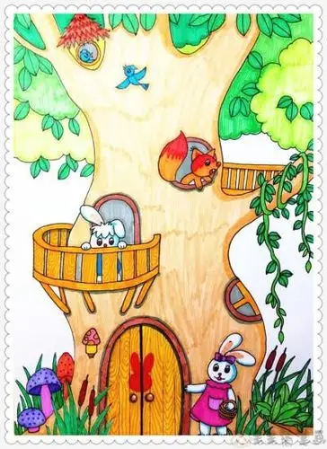 7一9岁儿童画大全儿童画图片