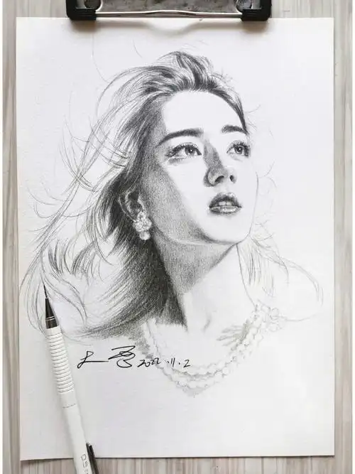 迪丽热巴  #寻找小红书绘画大神  #画画  #素描  #宝藏女孩迪丽热巴