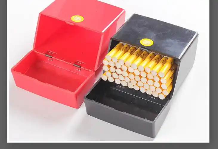 佰穆兰大容量50支装烟盒塑料创意个性粗烟收纳盒防潮密封随身男手卷烟