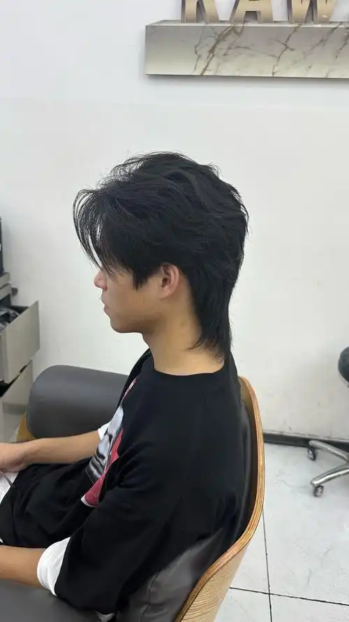 男士发型 #狼尾发