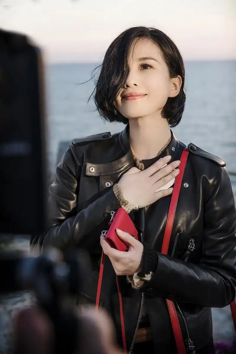 刘诗诗短发帅气复古唯美写真图片