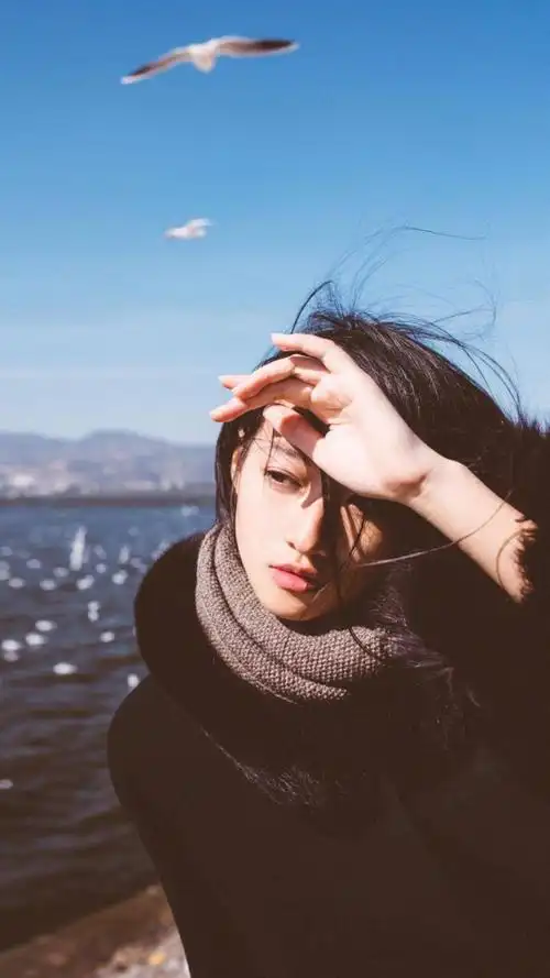 文艺清新美女高清iphone锁屏壁纸