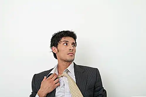 中年,商务人士,拉拽,领带