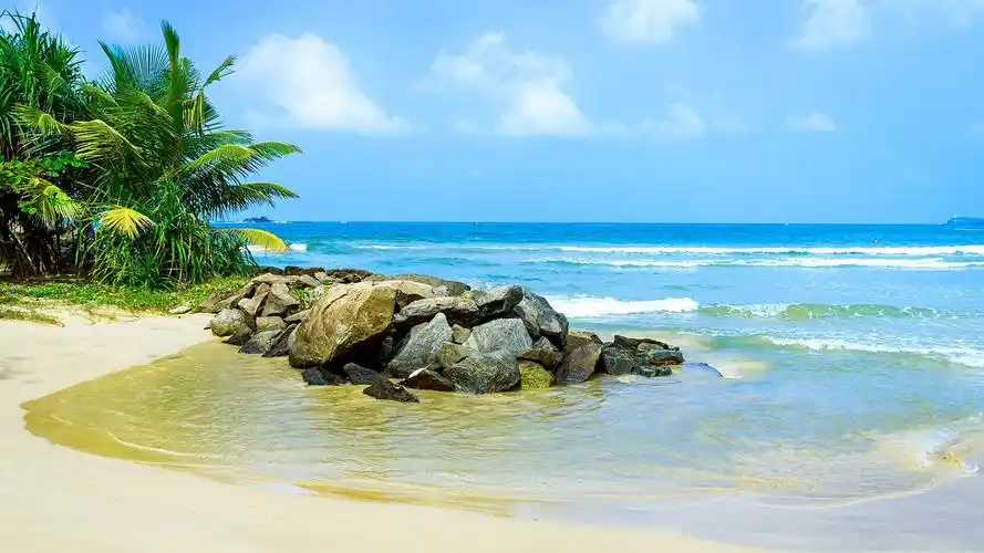 蓝色大海高清自然风光亮丽高清壁纸_风景壁纸_壁纸下载_美桌网