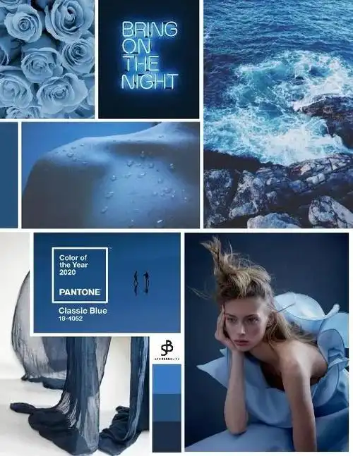 这是一个令人深思的蓝色调,让我们重新集中思绪,这个色彩有助于专心与