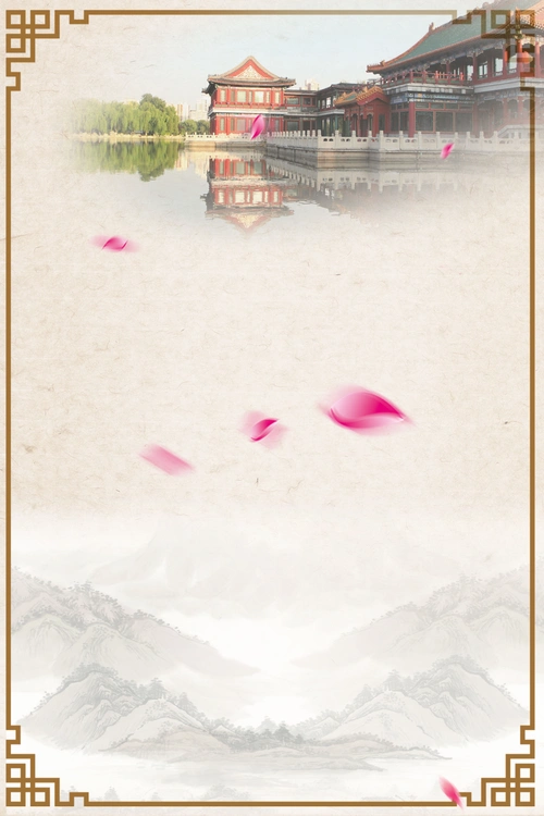 中国风北京故宫海报背景